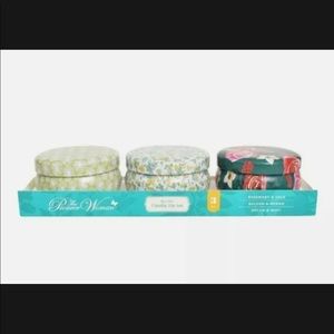 ❄️  NWT Pioneer Woman's 3 Pack Tin Candles